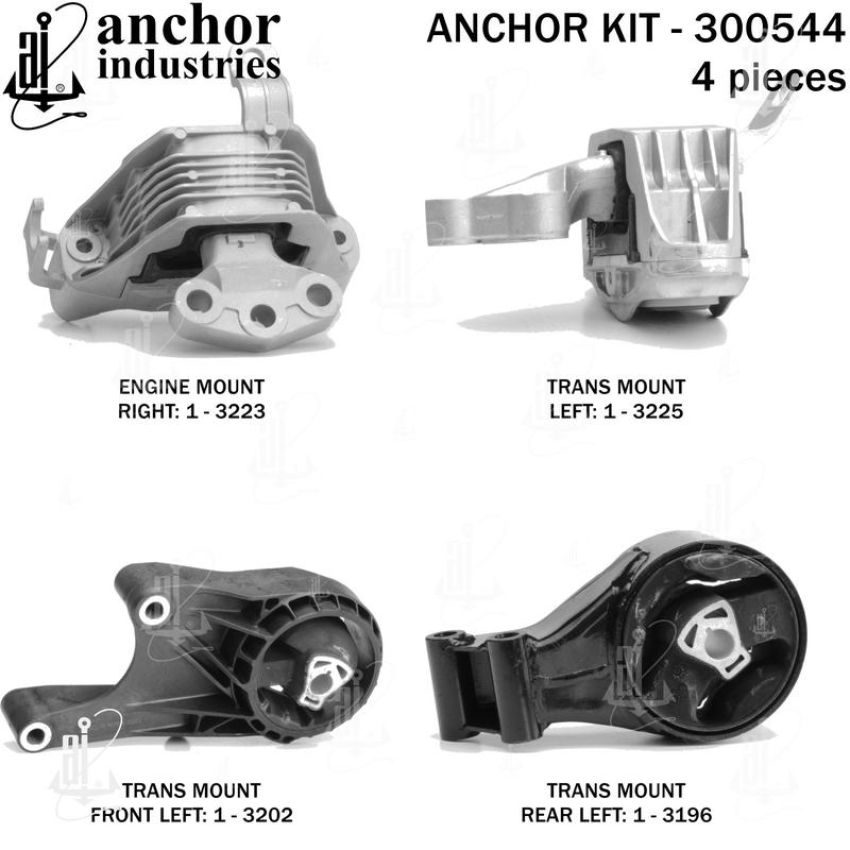 ANCHOR MOUNTS 300544 ENGINE MNT KIT