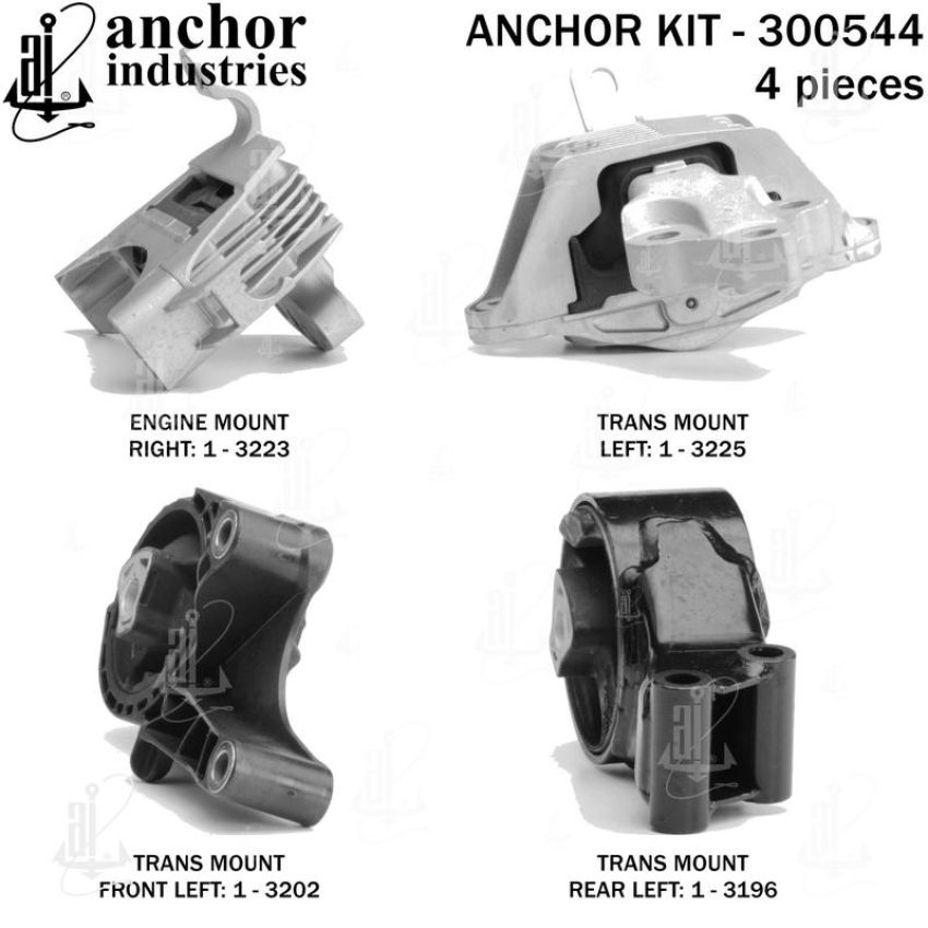 ANCHOR MOUNTS 300544 ENGINE MNT KIT