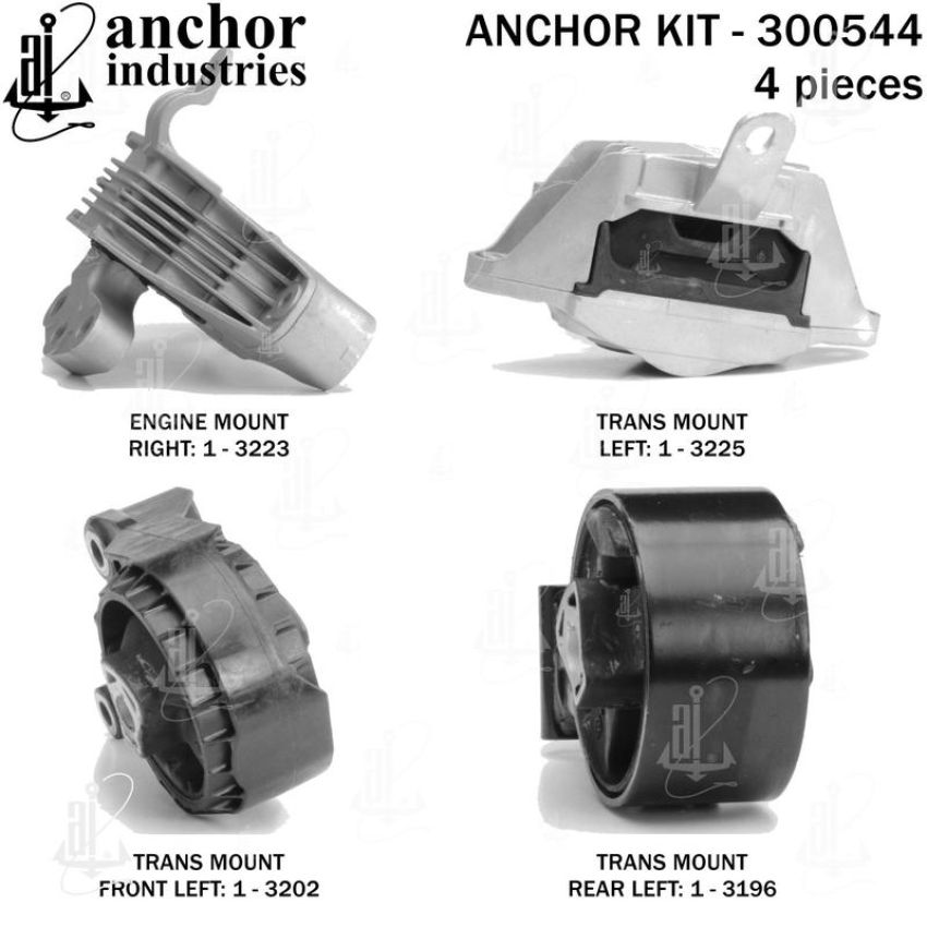ANCHOR MOUNTS 300544 ENGINE MNT KIT