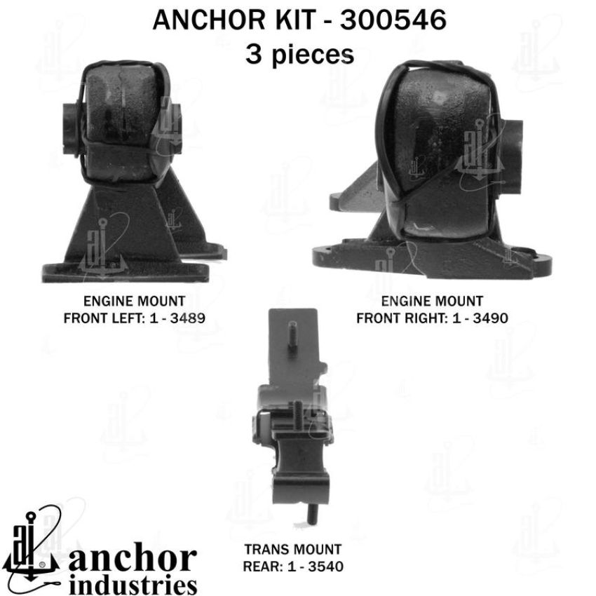 ANCHOR MOUNTS 300546 ENGINE MNT KIT