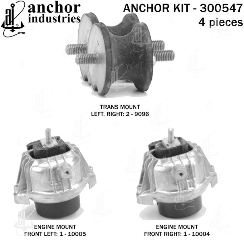 ANCHOR MOUNTS 300547 ENGINE MNT KIT