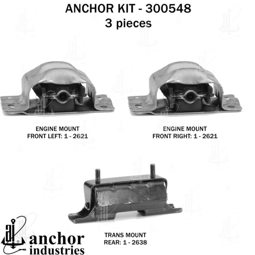 ANCHOR MOUNTS 300548 ENGINE MNT KIT