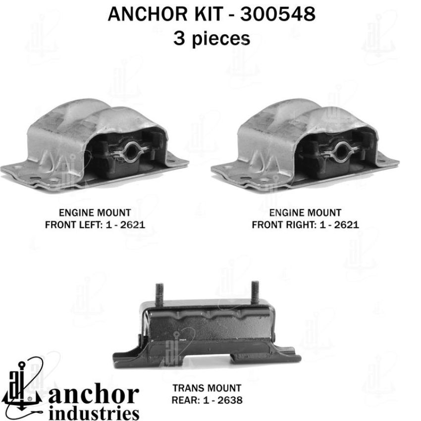ANCHOR MOUNTS 300548 ENGINE MNT KIT
