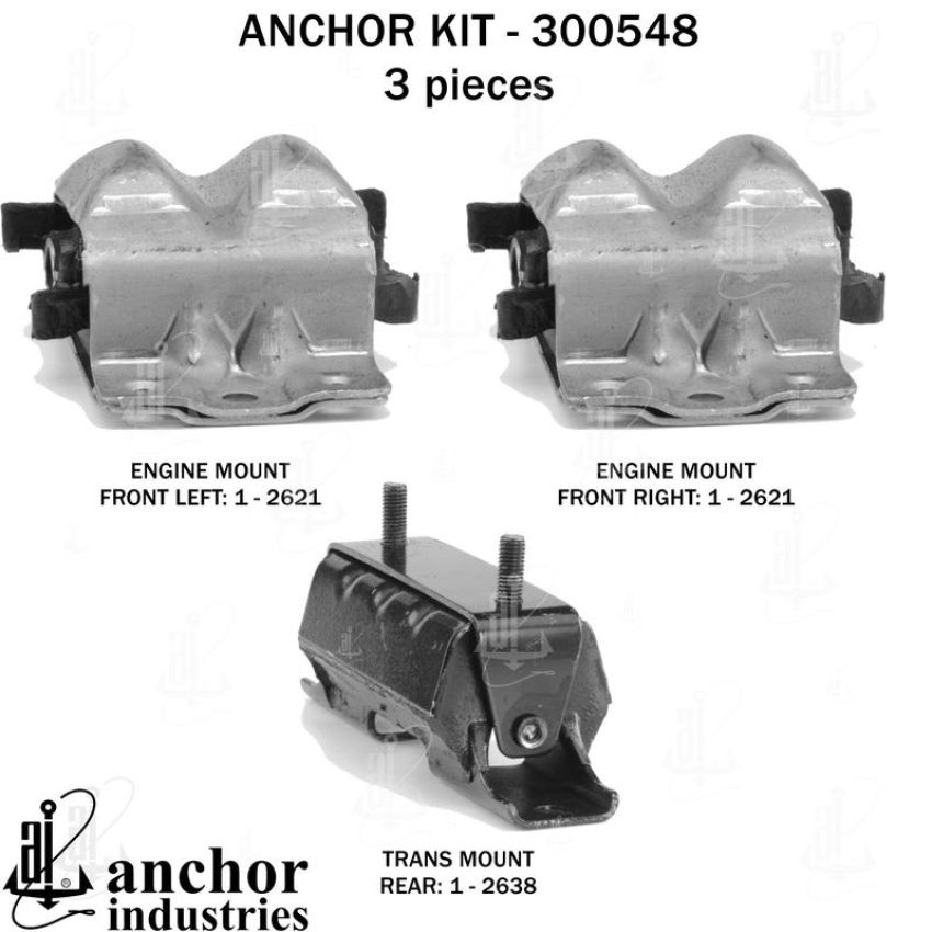 ANCHOR MOUNTS 300548 ENGINE MNT KIT