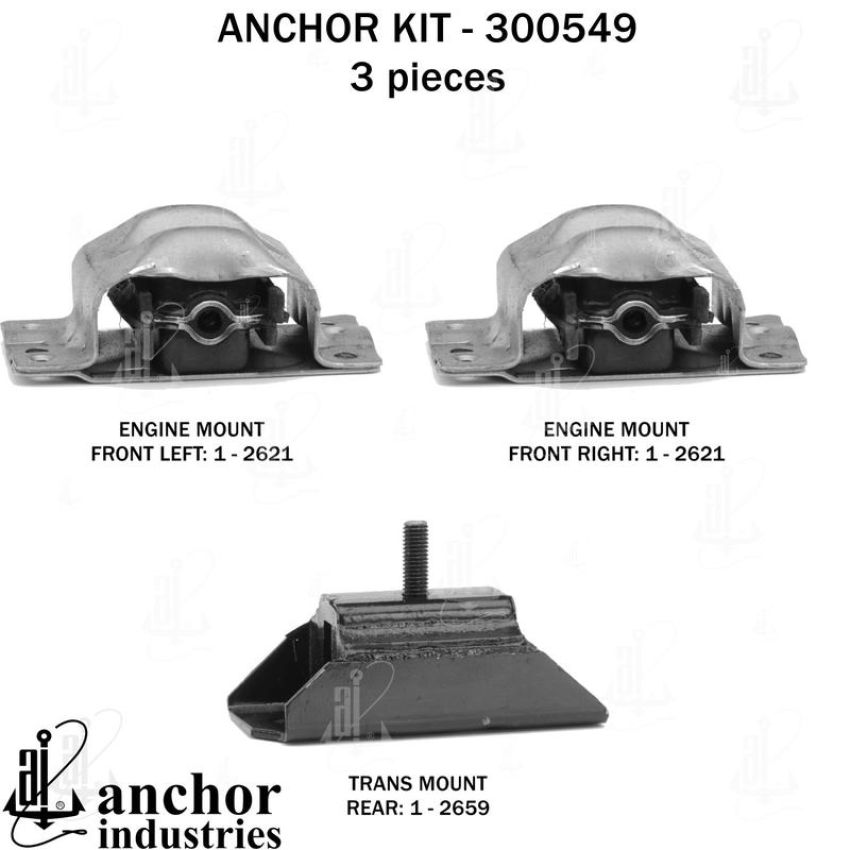 ANCHOR MOUNTS 300549 ENGINE MNT KIT