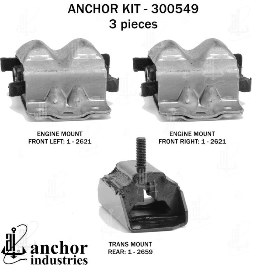 ANCHOR MOUNTS 300549 ENGINE MNT KIT