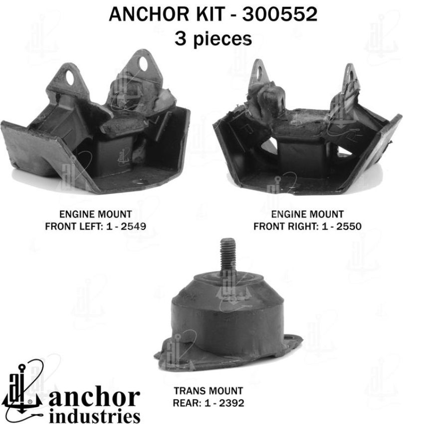 ANCHOR MOUNTS 300552 ENGINE MNT KIT