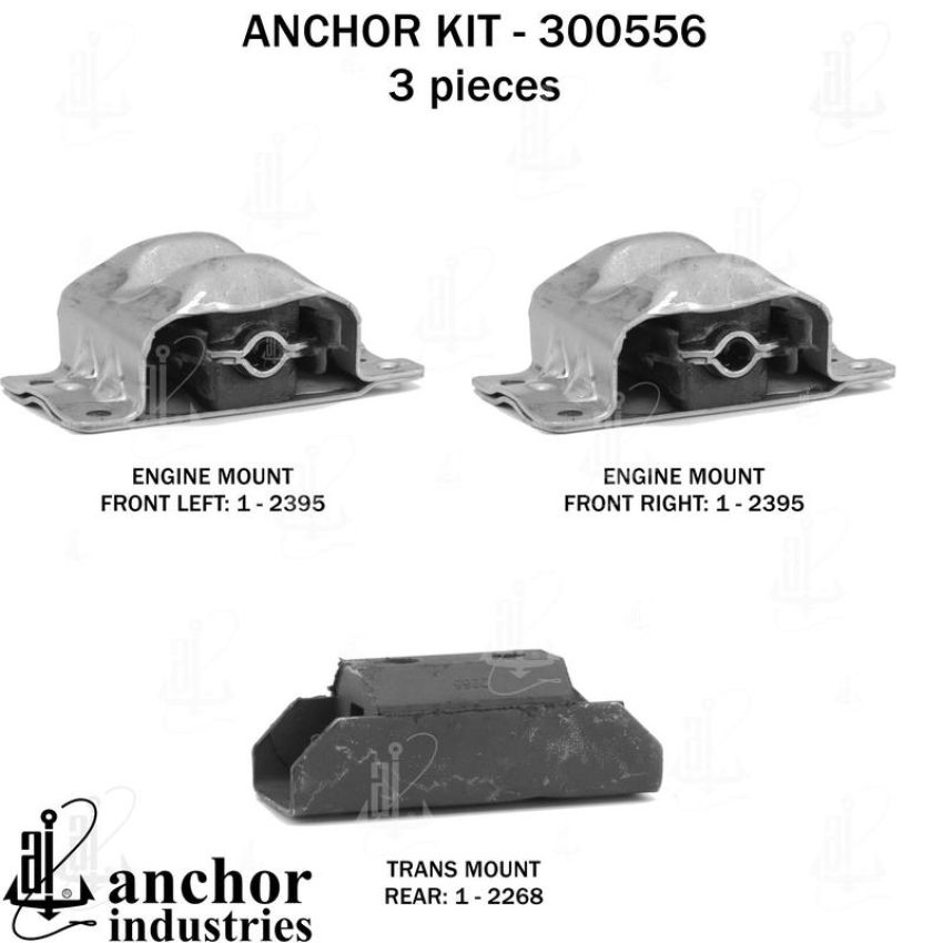 ANCHOR MOUNTS 300556 ENGINE MNT KIT
