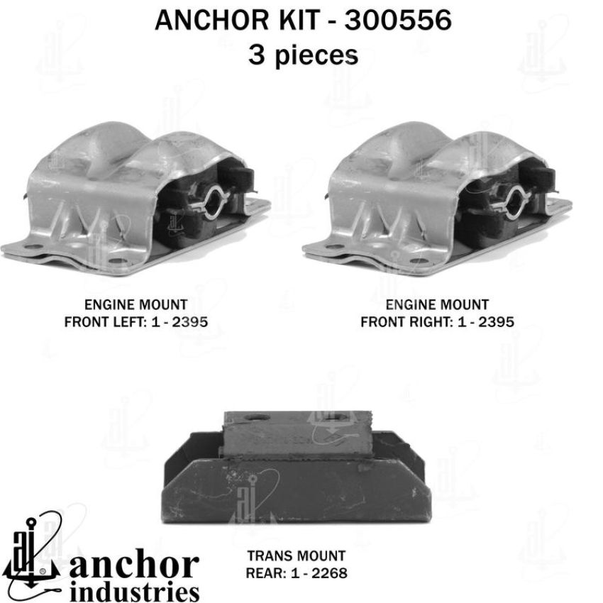 ANCHOR MOUNTS 300556 ENGINE MNT KIT