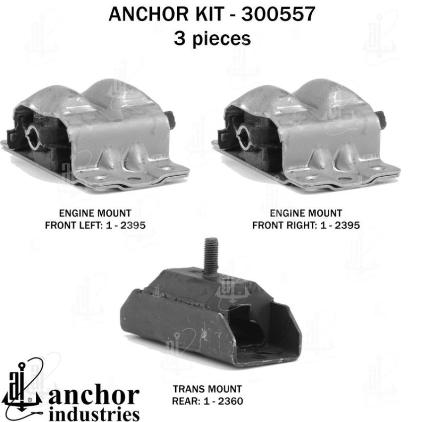 ANCHOR MOUNTS 300557 ENGINE MNT KIT