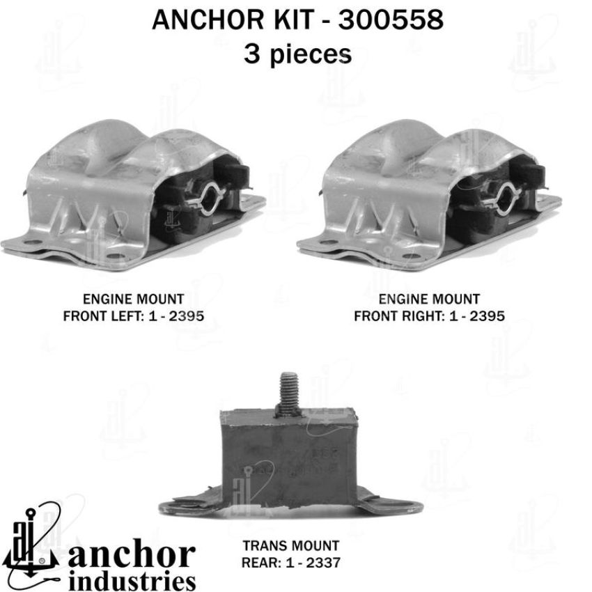 ANCHOR MOUNTS 300558 ENGINE MNT KIT