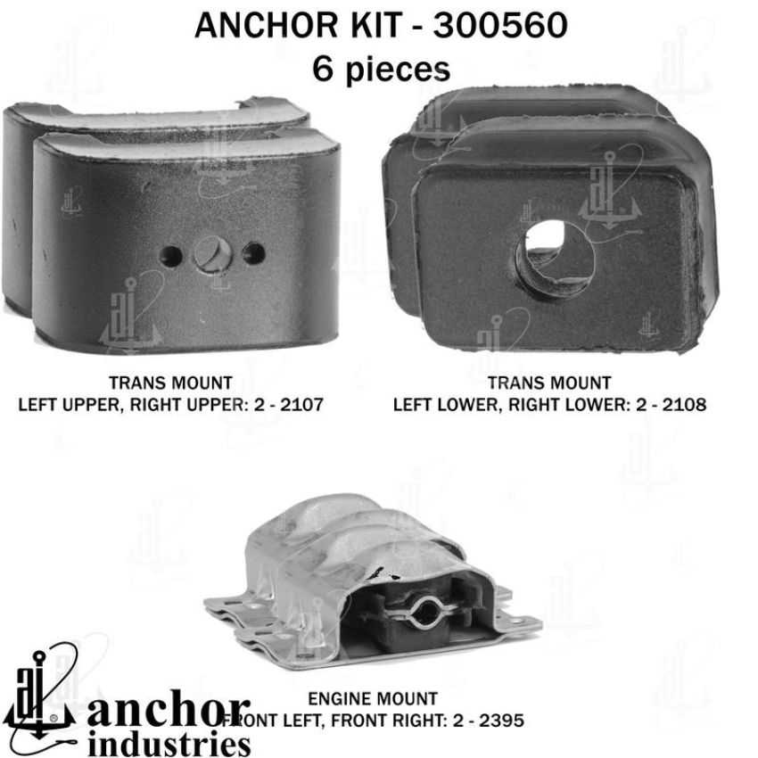 ANCHOR MOUNTS 300560 ENGINE MNT KIT