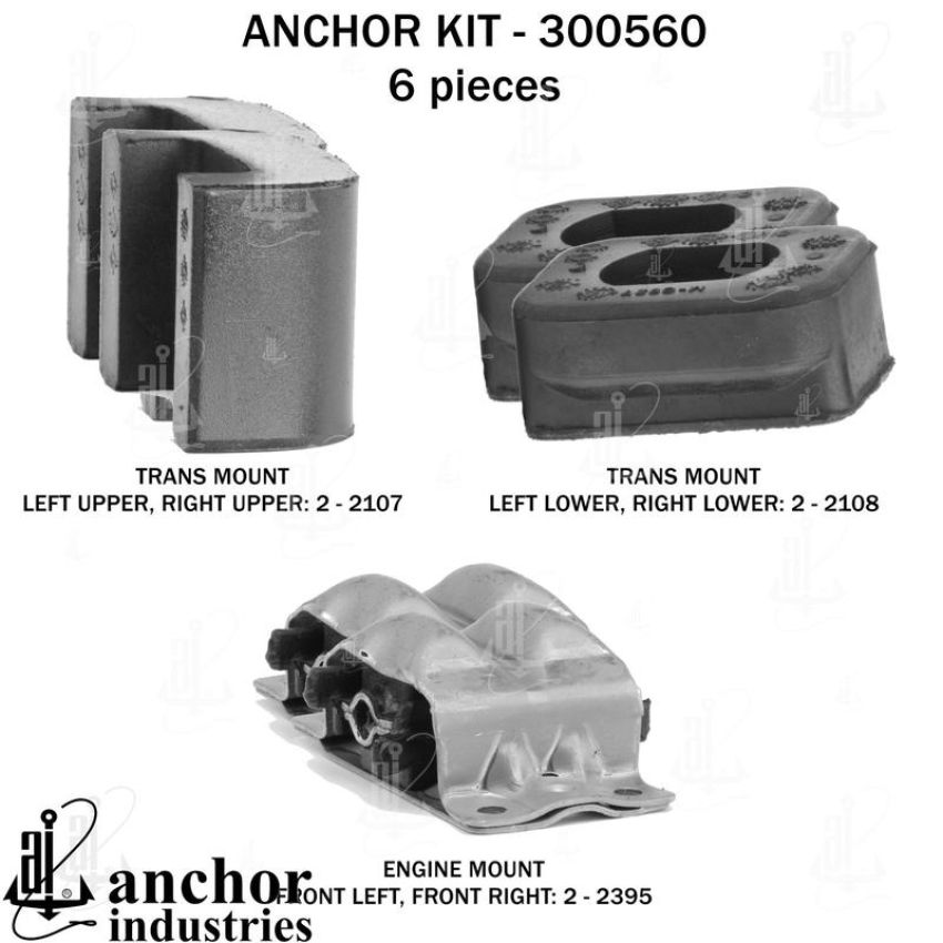 ANCHOR MOUNTS 300560 ENGINE MNT KIT