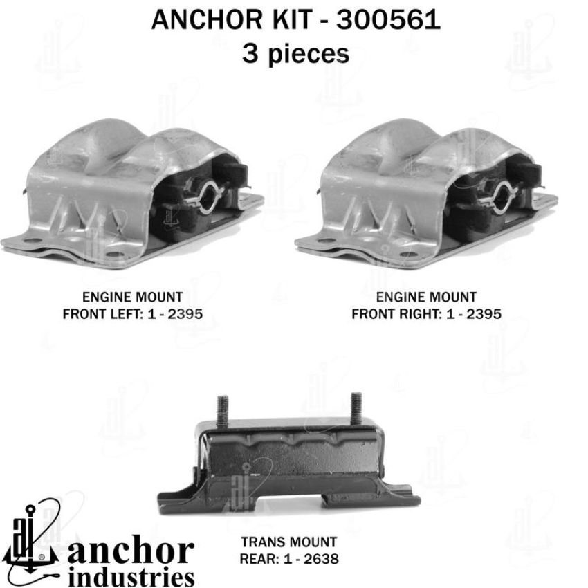 ANCHOR MOUNTS 300561 ENGINE MNT KIT