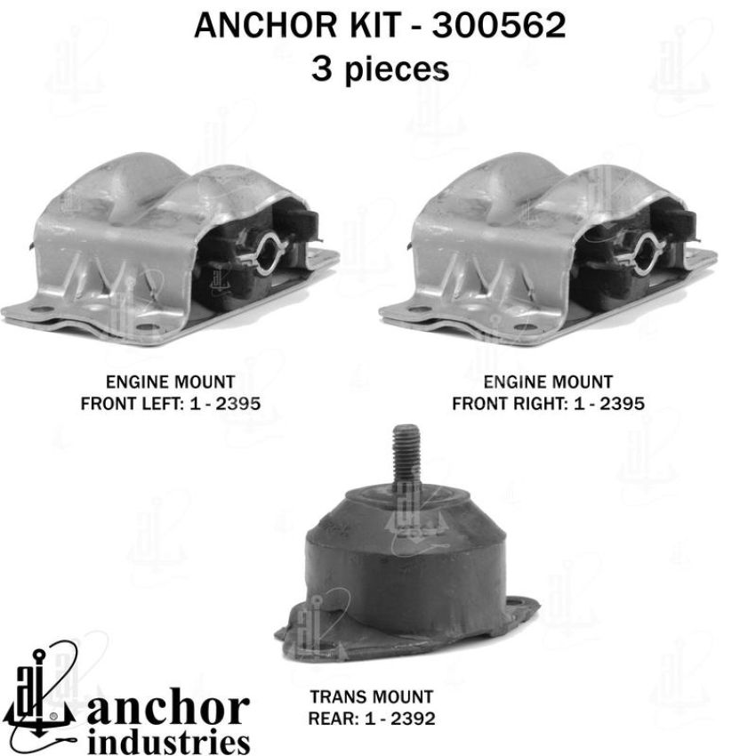 ANCHOR MOUNTS 300562 ENGINE MNT KIT