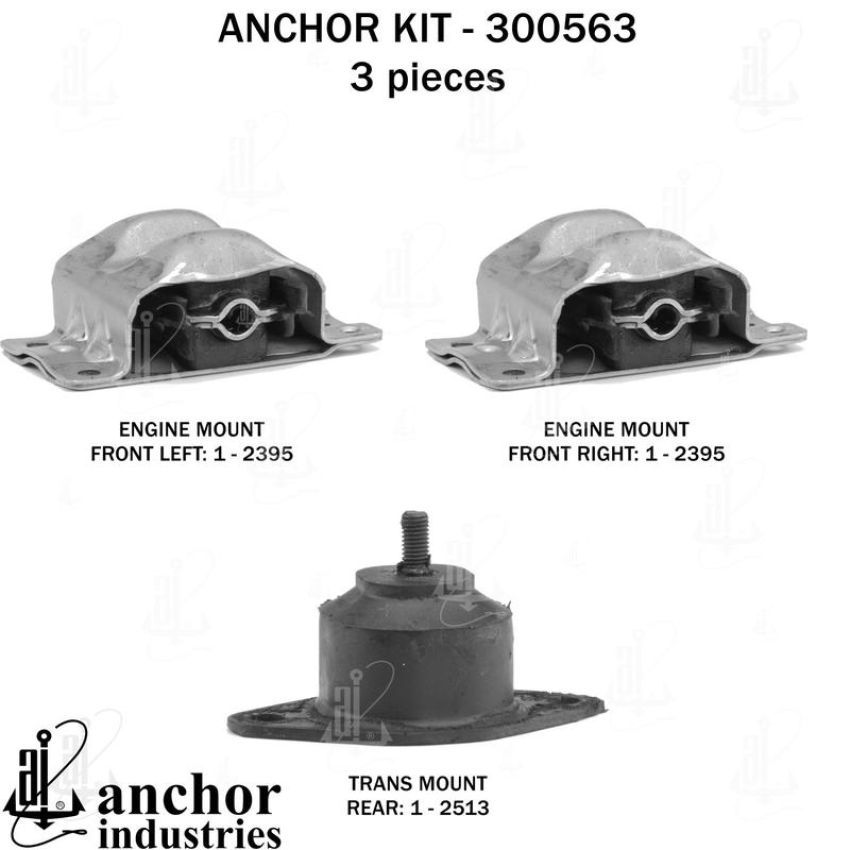 ANCHOR MOUNTS 300563 ENGINE MNT KIT