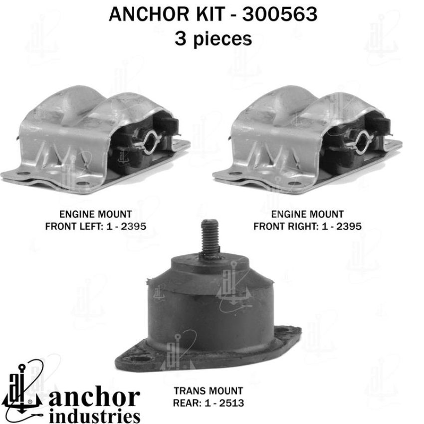 ANCHOR MOUNTS 300563 ENGINE MNT KIT