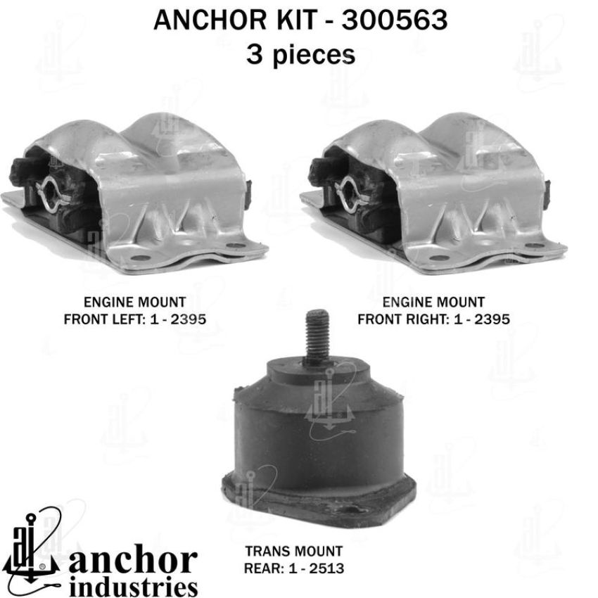 ANCHOR MOUNTS 300563 ENGINE MNT KIT
