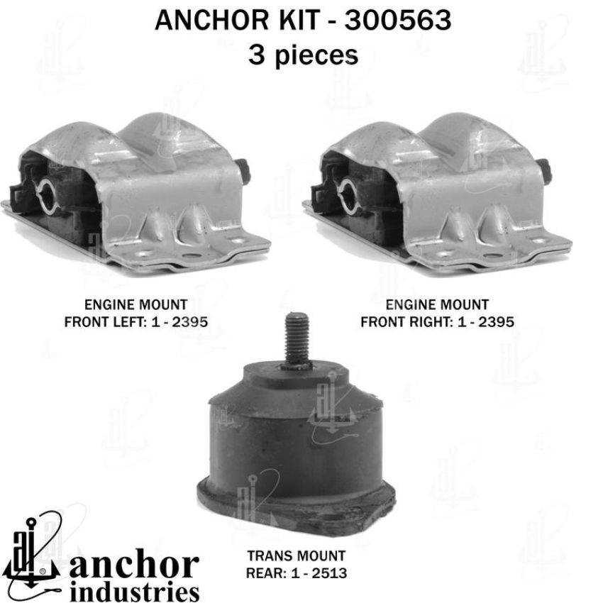 ANCHOR MOUNTS 300563 ENGINE MNT KIT