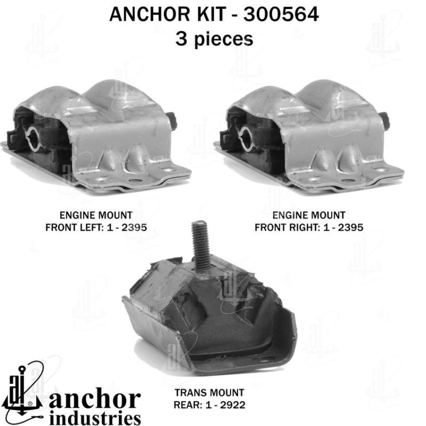 ANCHOR MOUNTS 300564 ENGINE MNT KIT