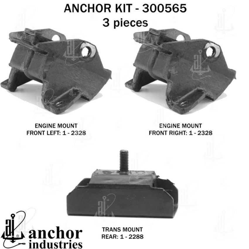 ANCHOR MOUNTS 300565 ENGINE MNT KIT