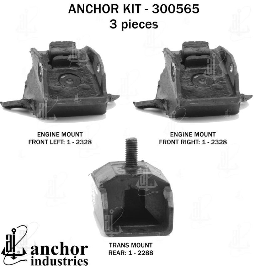 ANCHOR MOUNTS 300565 ENGINE MNT KIT