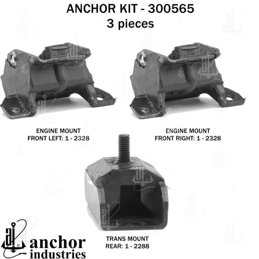 ANCHOR MOUNTS 300565 ENGINE MNT KIT