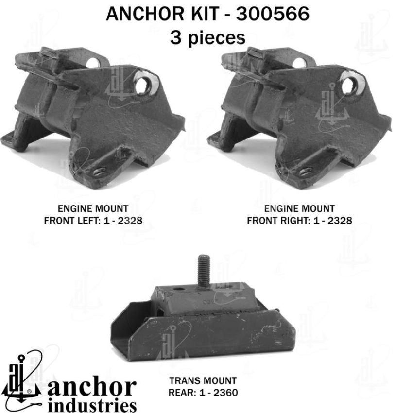 ANCHOR MOUNTS 300566 ENGINE MNT KIT