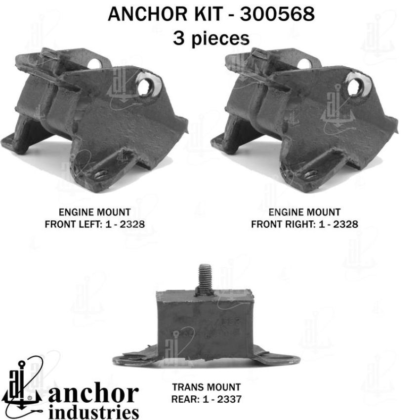 ANCHOR MOUNTS 300568 ENGINE MNT KIT