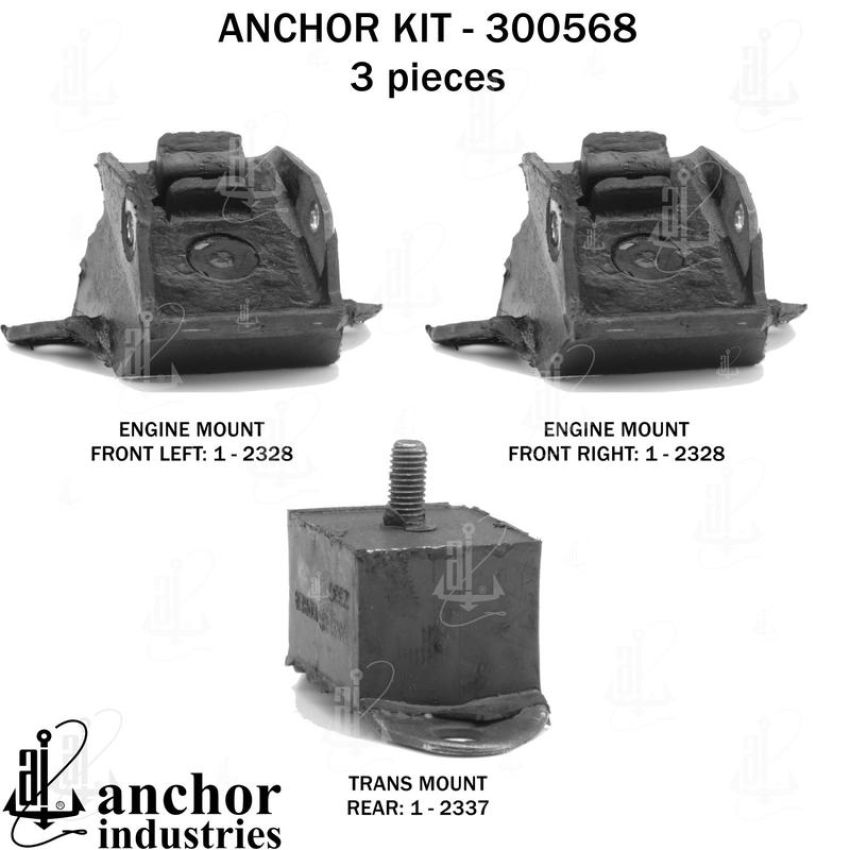 ANCHOR MOUNTS 300568 ENGINE MNT KIT