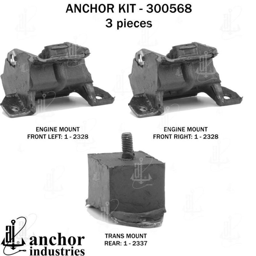 ANCHOR MOUNTS 300568 ENGINE MNT KIT