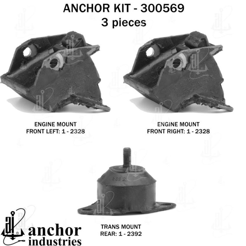 ANCHOR MOUNTS 300569 ENGINE MNT KIT