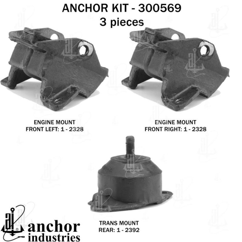 ANCHOR MOUNTS 300569 ENGINE MNT KIT