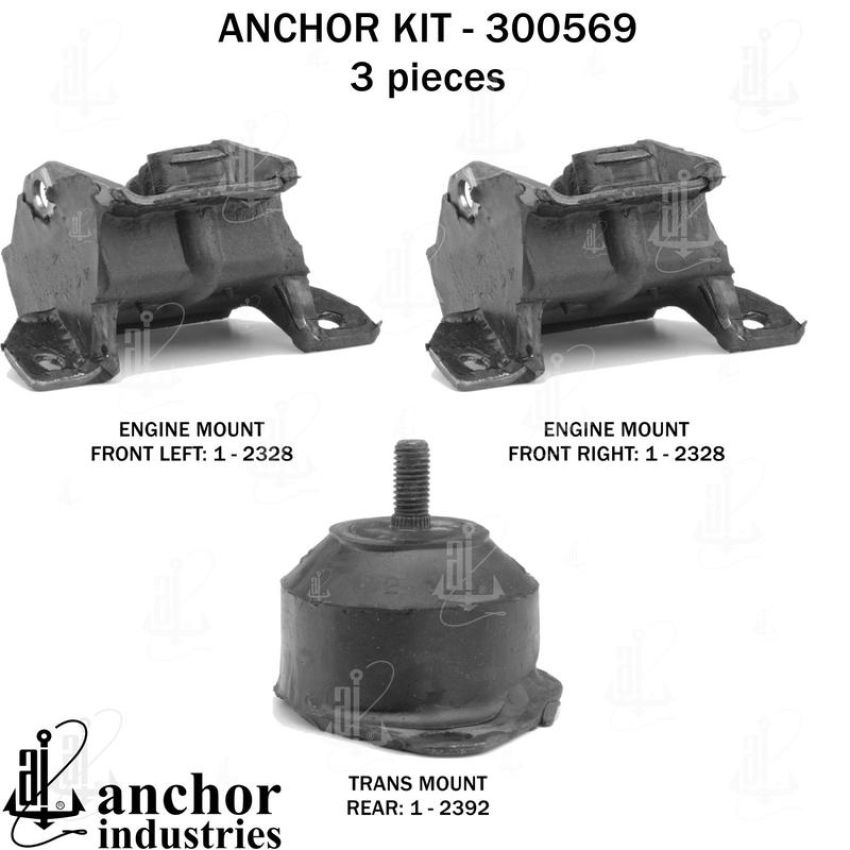 ANCHOR MOUNTS 300569 ENGINE MNT KIT