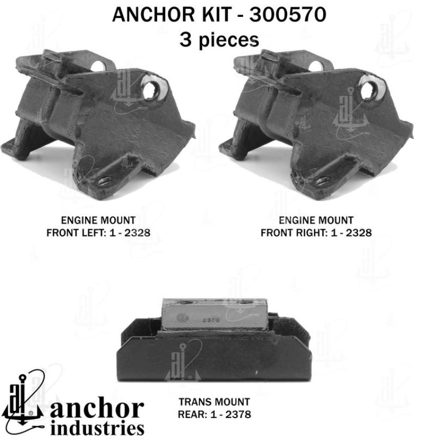 ANCHOR MOUNTS 300570 ENGINE MNT KIT