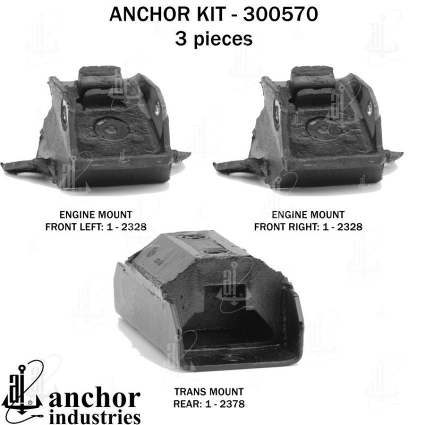 ANCHOR MOUNTS 300570 ENGINE MNT KIT