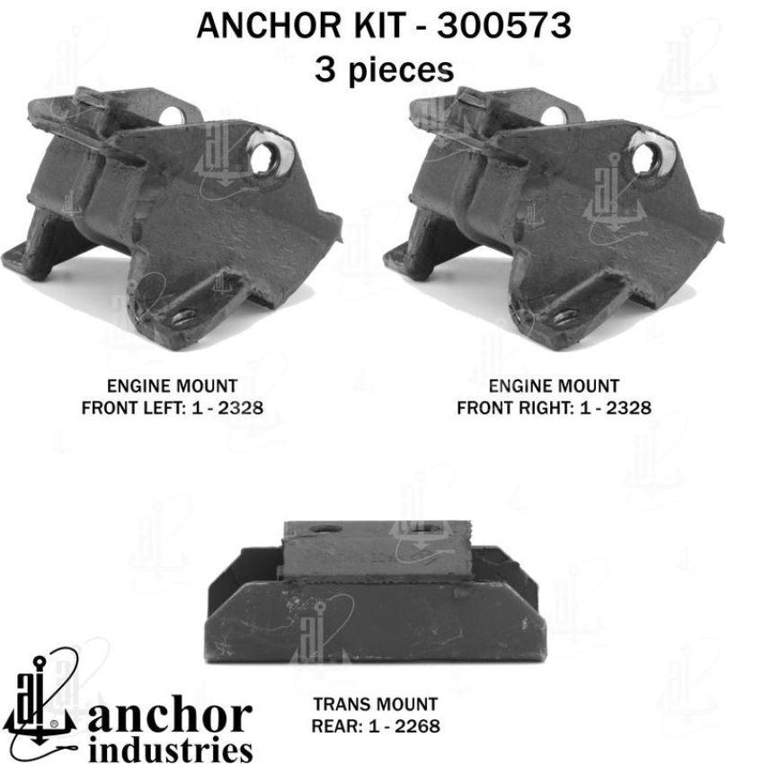 ANCHOR MOUNTS 300573 ENGINE MNT KIT