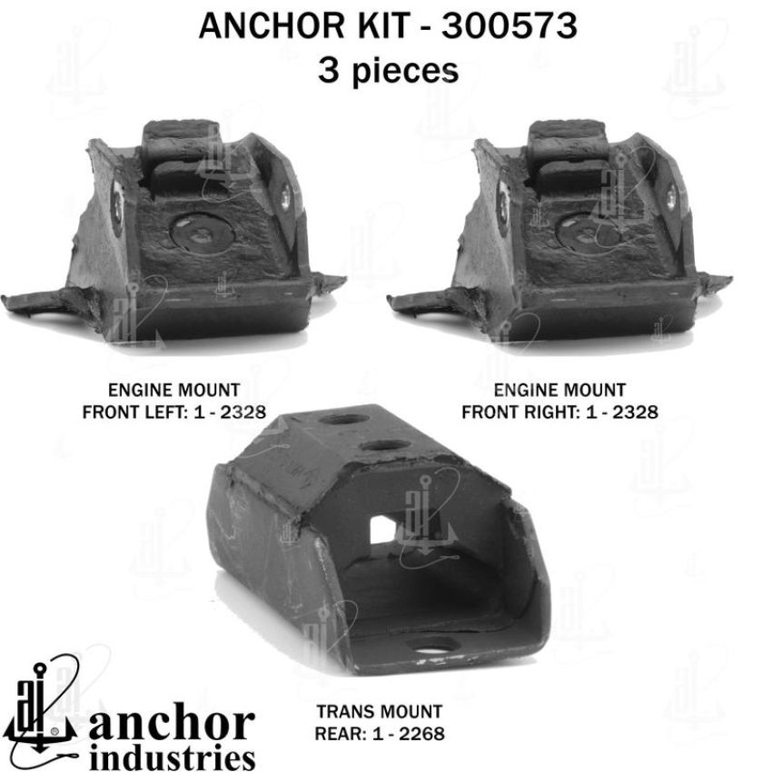 ANCHOR MOUNTS 300573 ENGINE MNT KIT