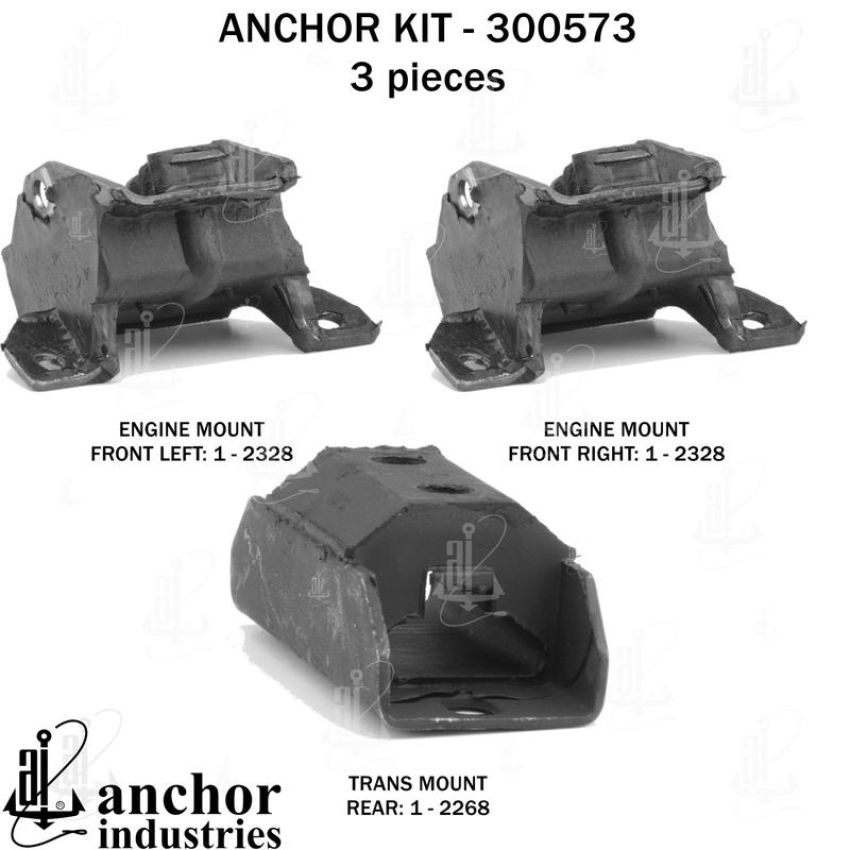 ANCHOR MOUNTS 300573 ENGINE MNT KIT