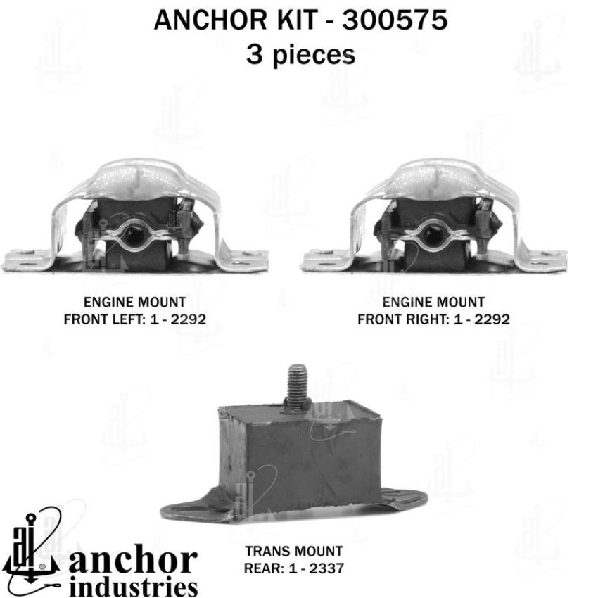 ANCHOR MOUNTS 300575 ENGINE MNT KIT
