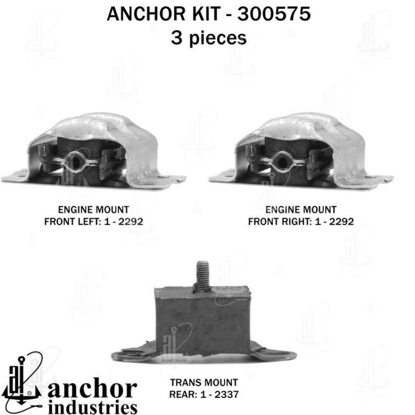 ANCHOR MOUNTS 300575 ENGINE MNT KIT