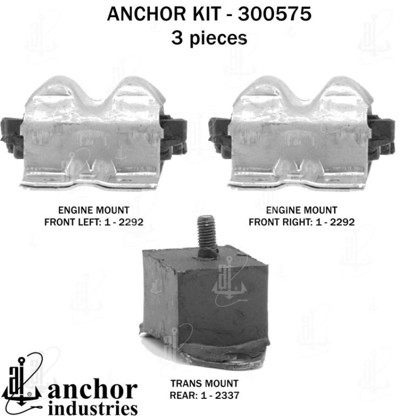 ANCHOR MOUNTS 300575 ENGINE MNT KIT