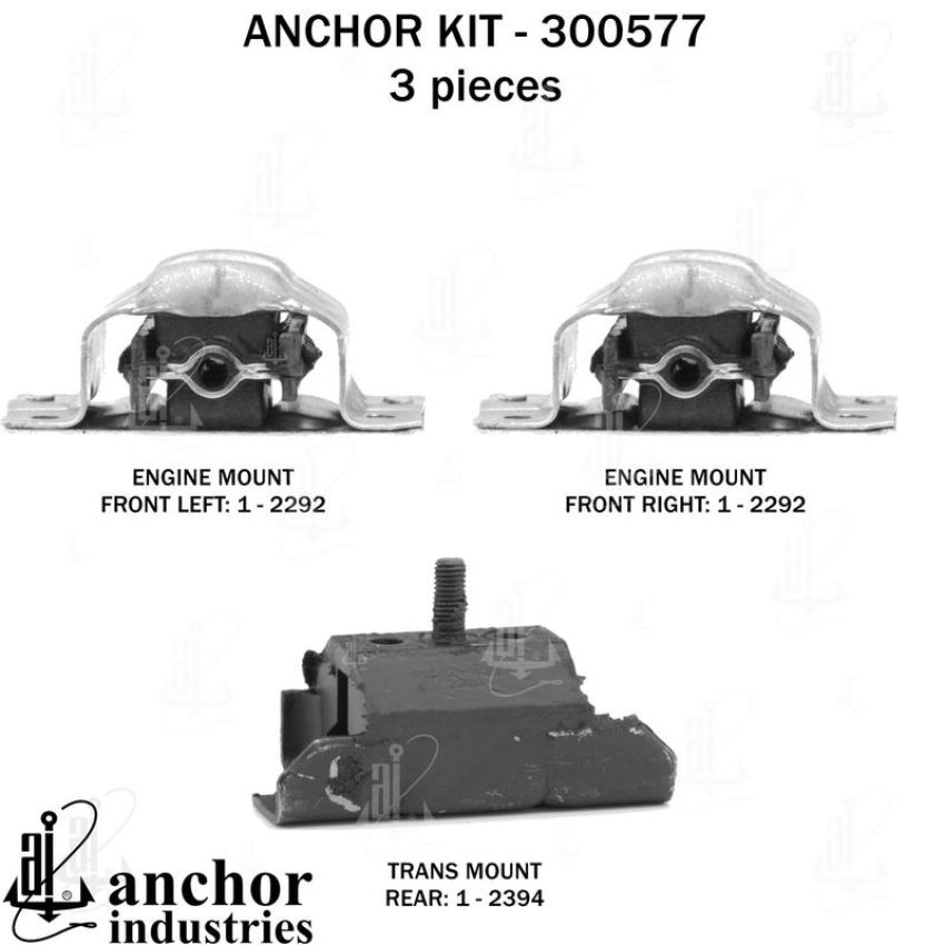 ANCHOR MOUNTS 300577 ENGINE MNT KIT