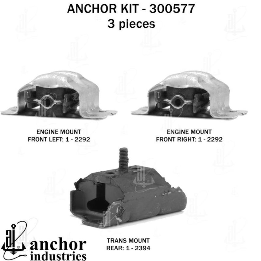 ANCHOR MOUNTS 300577 ENGINE MNT KIT