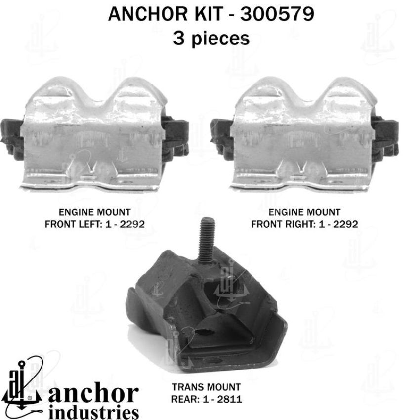 ANCHOR MOUNTS 300579 ENGINE MNT KIT