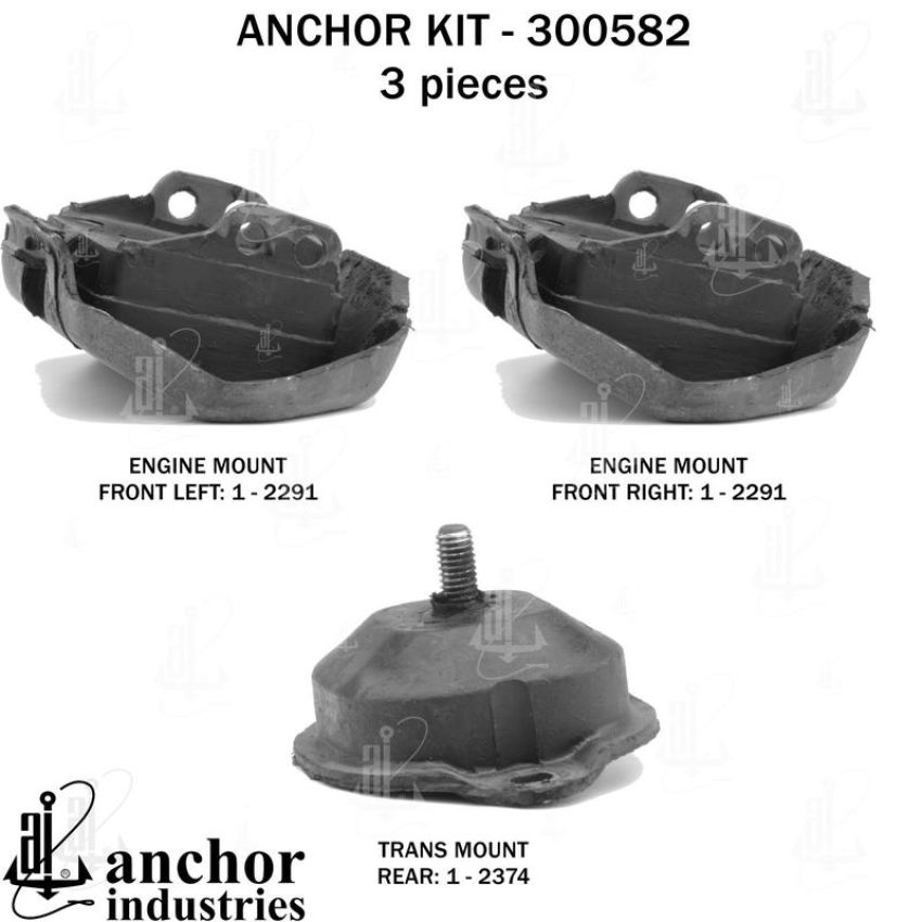 ANCHOR MOUNTS 300582 ENGINE MNT KIT