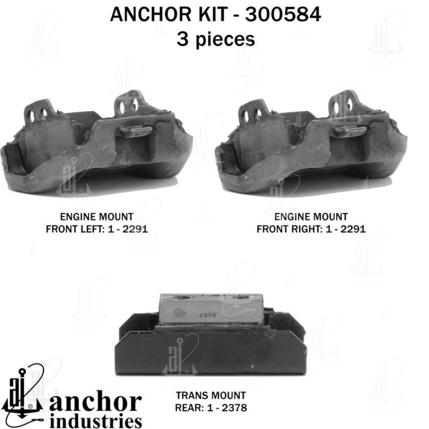 ANCHOR MOUNTS 300584 ENGINE MNT KIT