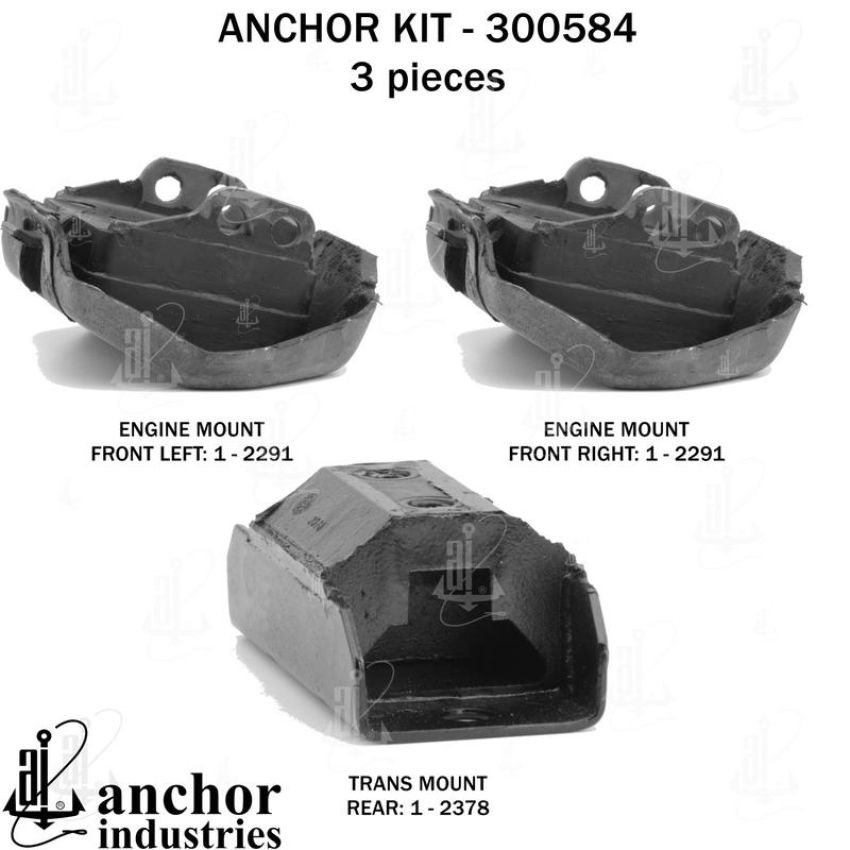 ANCHOR MOUNTS 300584 ENGINE MNT KIT