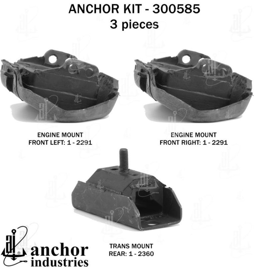 ANCHOR MOUNTS 300585 ENGINE MNT KIT