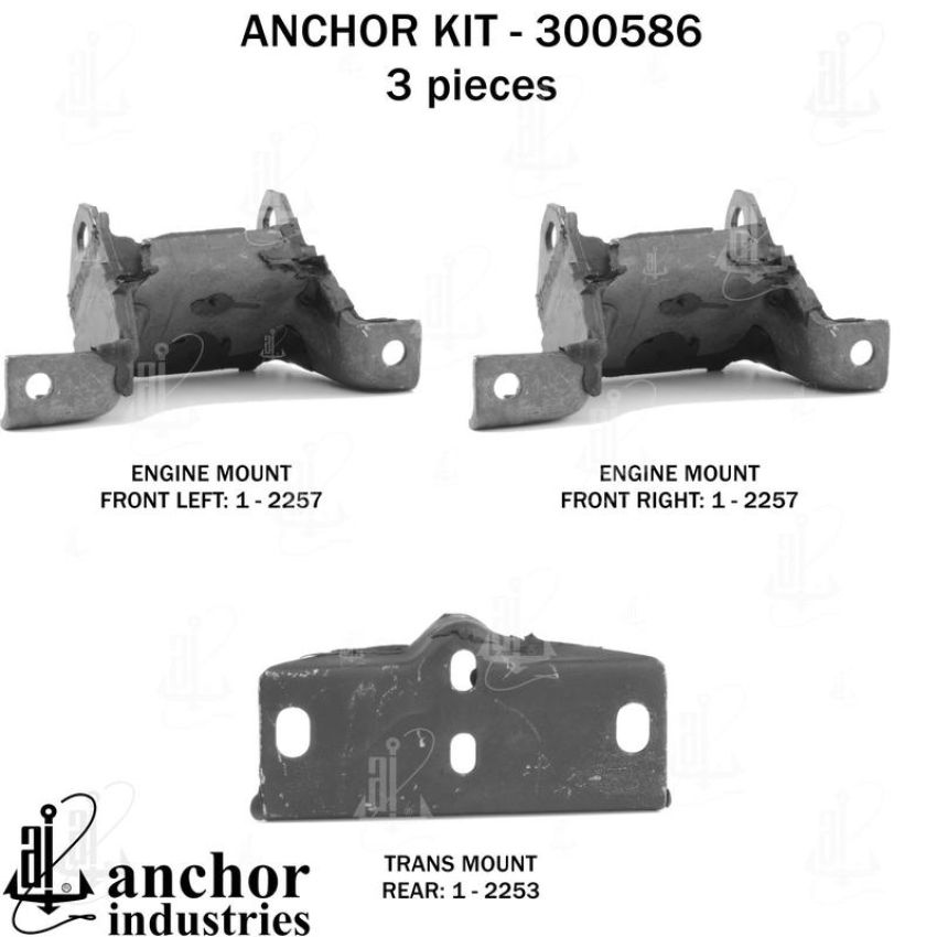 ANCHOR MOUNTS 300586 ENGINE MNT KIT